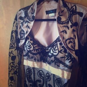 Sue Wong Embroidered Gown